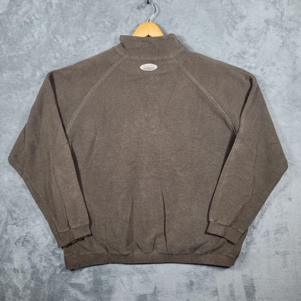 Straight Down Pullover Mens XXL Brown Arcadia Bluffs 1/4 Zip Golf Sweatshirt USA